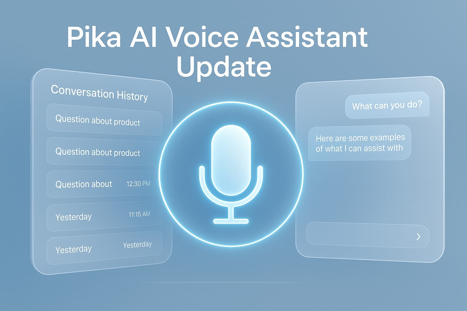 Pika AI Voice Assistant New Update: Session History and UI Makeover!