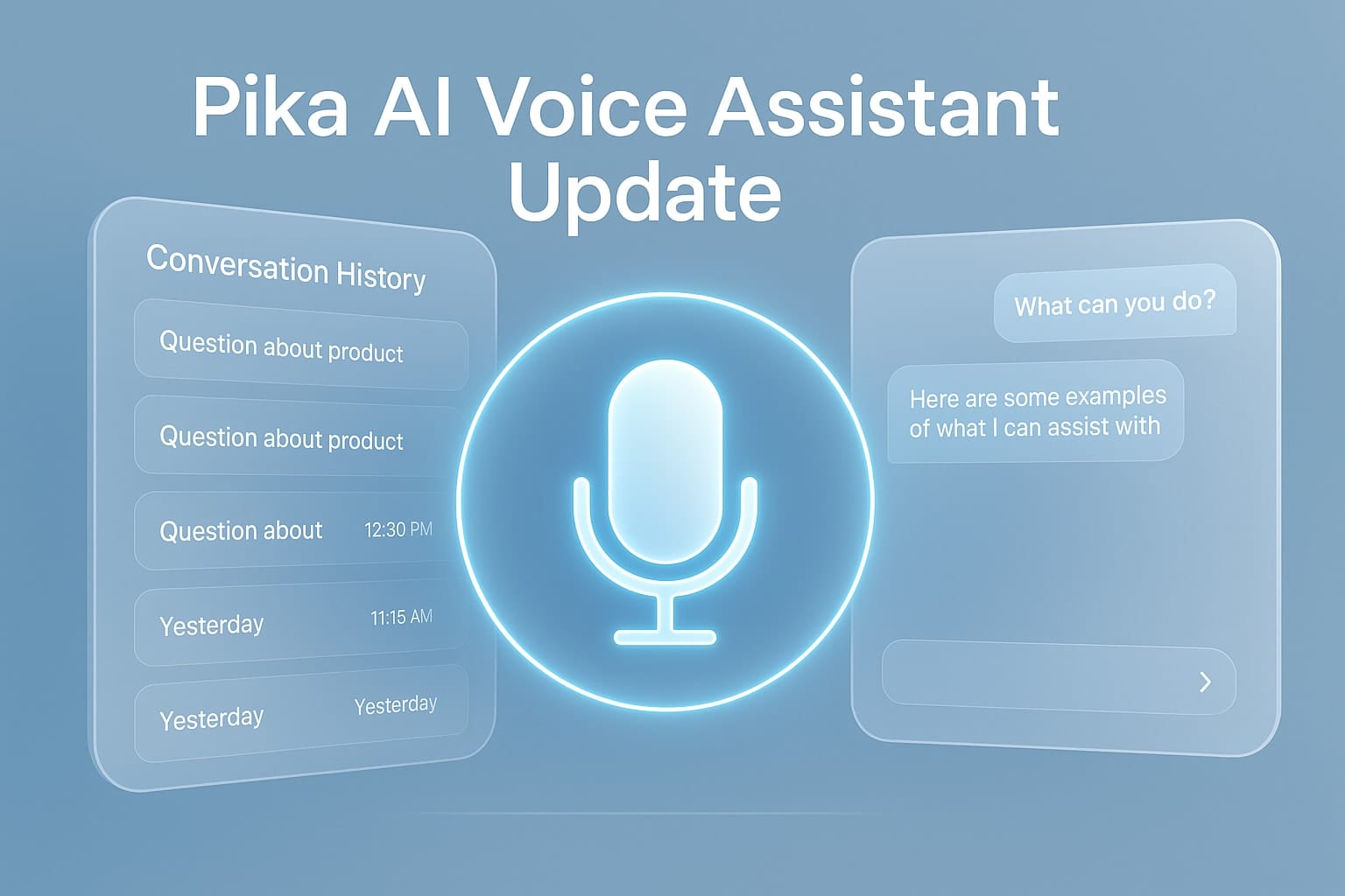 Pika AI Voice Assistant New Update: Session History and UI Makeover!