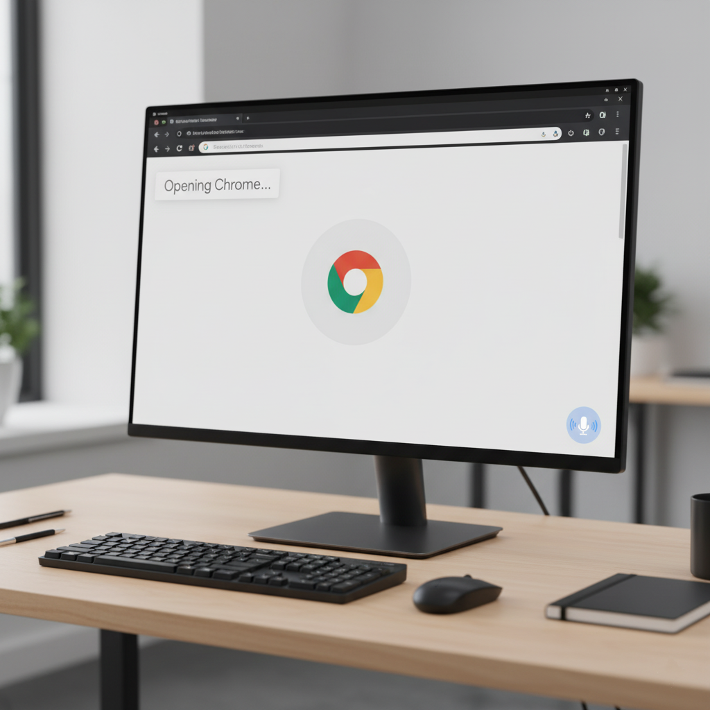 Screenshot of opening an app via Pika AI