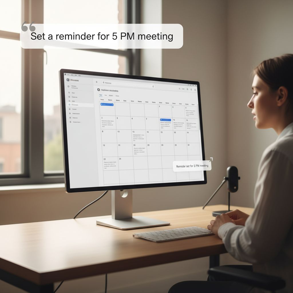 Screenshot of setting a reminder in Pika AI